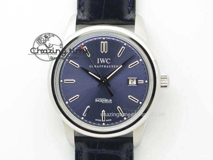 MIROTIME 0822 Portugieser Chrono  42 IW390403 ZF 1:1 Best Edition White Dial Blue Hand on Black Leather Strap A WellDesigned 7190